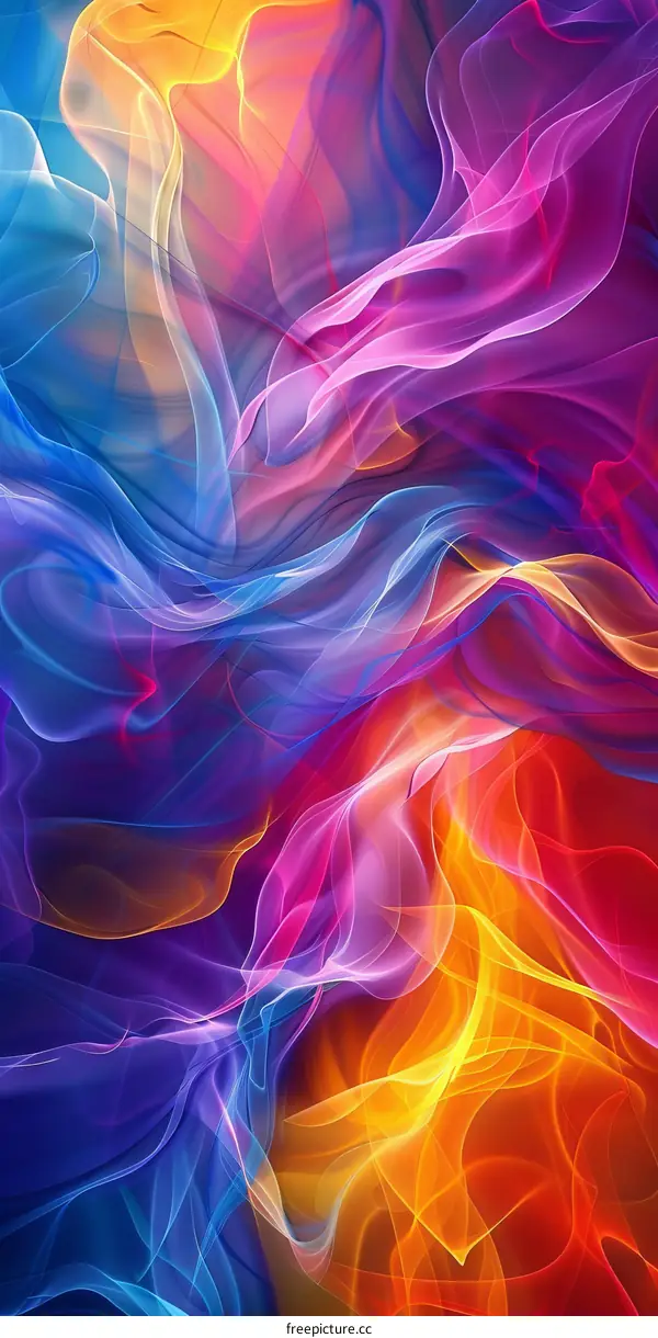 Abstract Colorful Flowing Patterns
