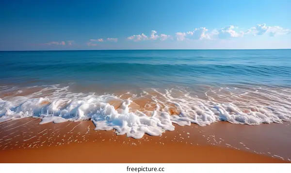 Beautiful beach with turquoise water and white sand