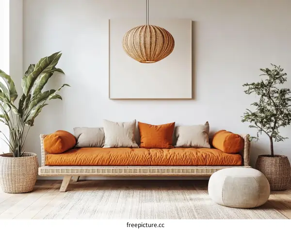 Modern Boho Living Room Interior Design