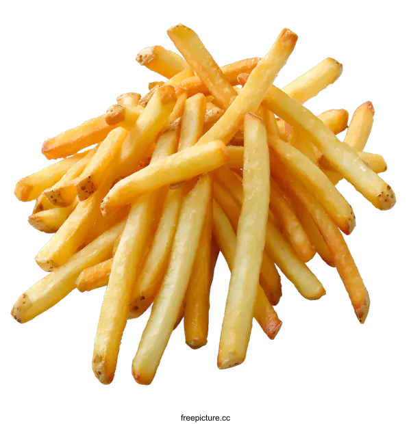 [Transparent Background PNG]Pile of delicious French fries