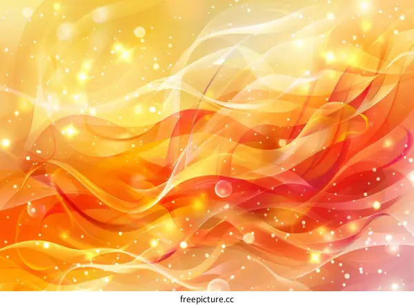 Golden Silky Waves: Abstract Background