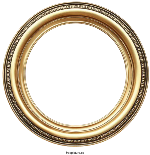 [Transparent Background PNG]Elegant Gold Picture Frame Design