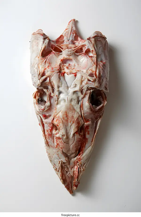 Animal Skull on White Background