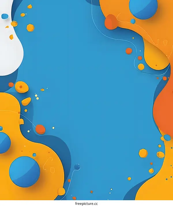 Abstract Colorful  Background Illustration with Blue and Orange