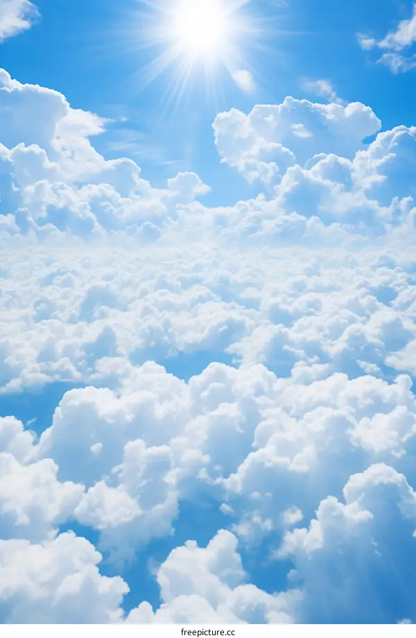 Blue Skies and Fluffy White Clouds