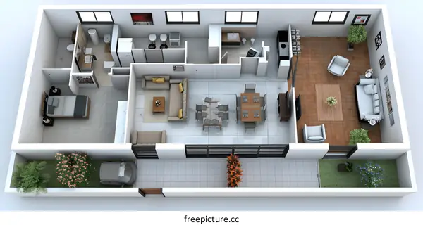 Modern Apartment Floor Plan