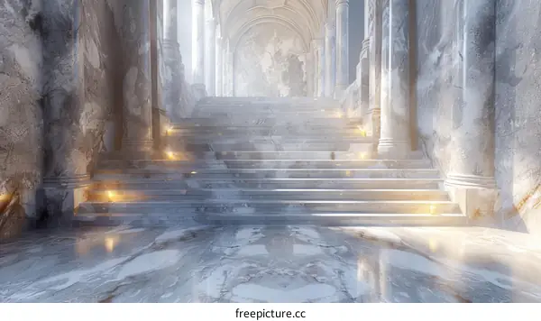 Marble Steps in Grand Hall