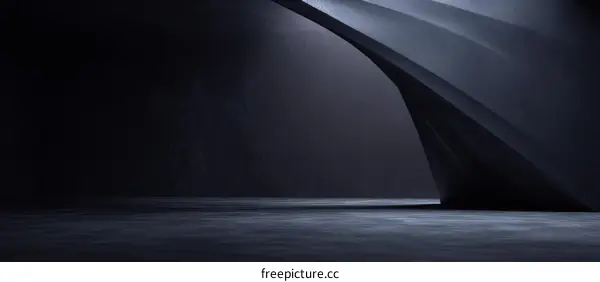 Abstract Dark Futuristic Architectural Design