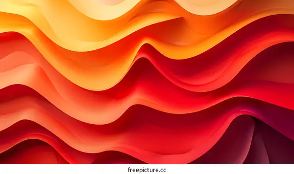 Colorful abstract background with smooth wavy shapes