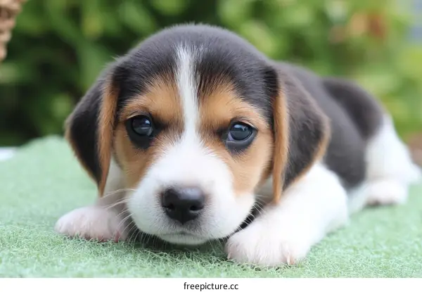 Adorable Beagle Puppy Close-Up