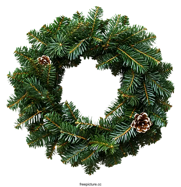 [Transparent Background PNG]Christmas Fir Wreath Decoration