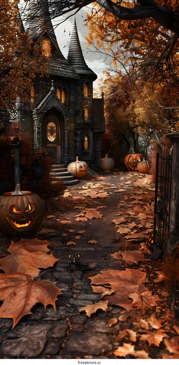 Halloween Pumpkin House