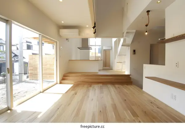 Modern Minimalist Open Floor Plan Home Interior Design