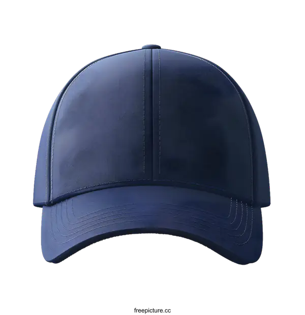 [Transparent Background PNG]Plain Blue Baseball Cap Mockup Isolated On White Background