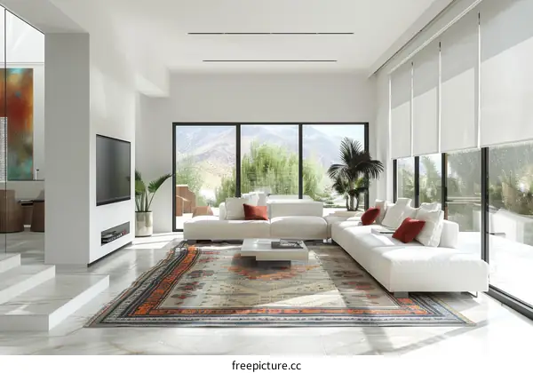 Modern minimalist living room