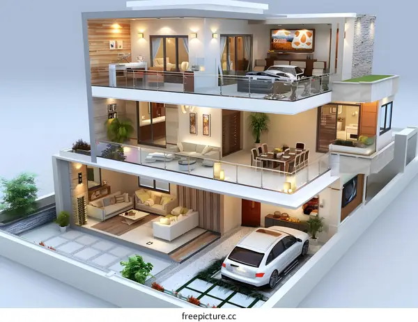 3D house interior design