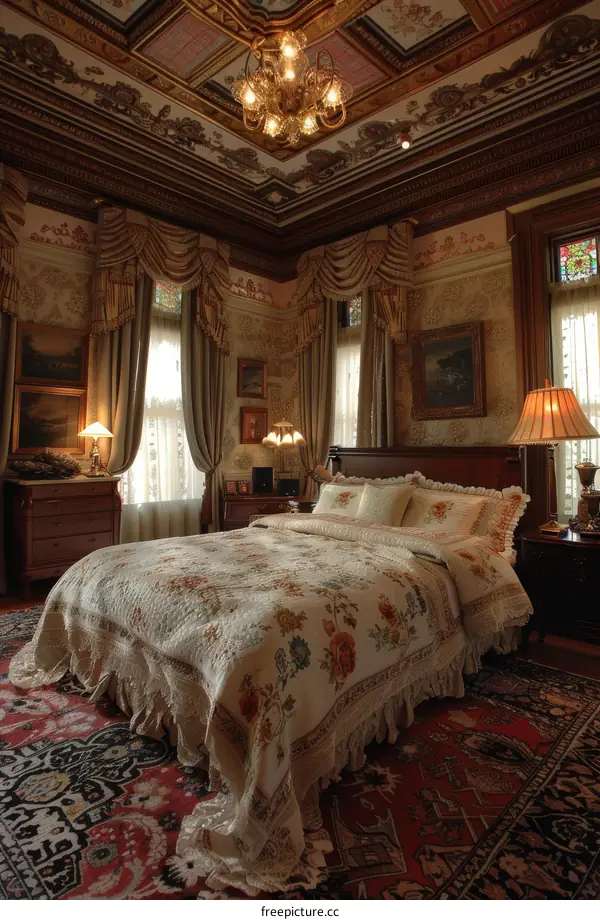 Elegant Vintage Bedroom Interior Design