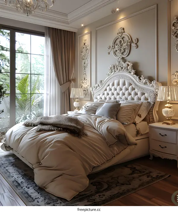 European Style Bedroom with Elegant Furnishings