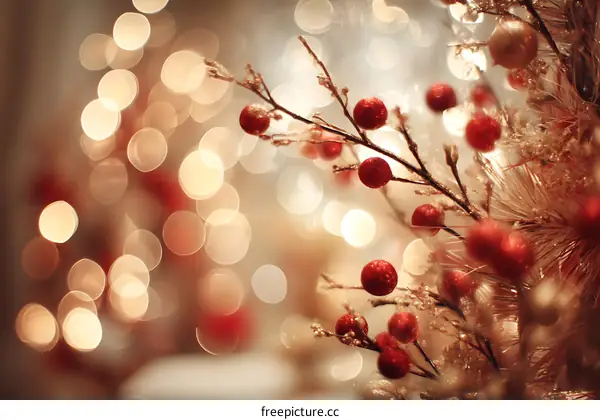 Christmas Decoration Bokeh Background