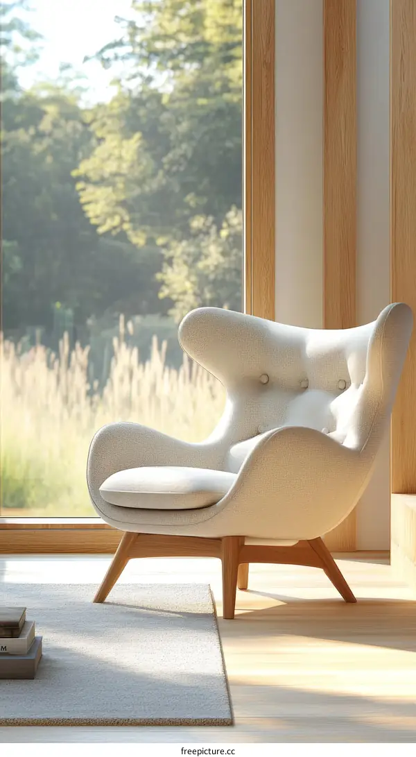 Modern Comfort Armchair with Natural Light