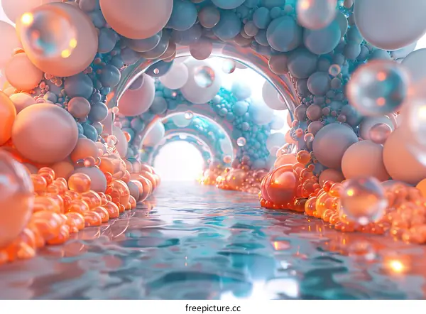 Surreal Bubble Tunnel