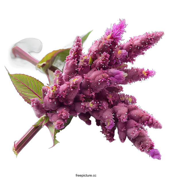 [Transparent Background PNG]Purple Flower on White Background