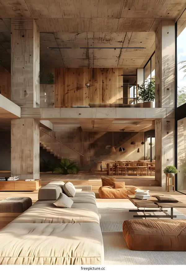 Modern interior design living room