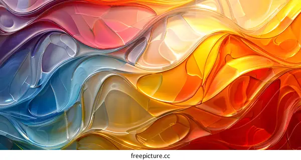 Abstract Background with Colorful Swirls