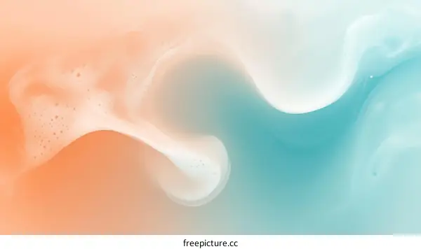 Abstract Liquid Art Mixture of Soft Colors