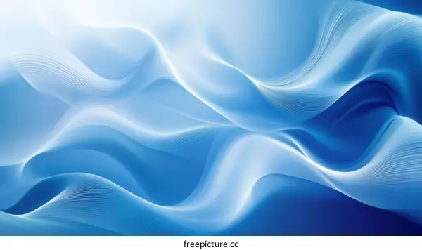Abstract Blue Wave Background Design
