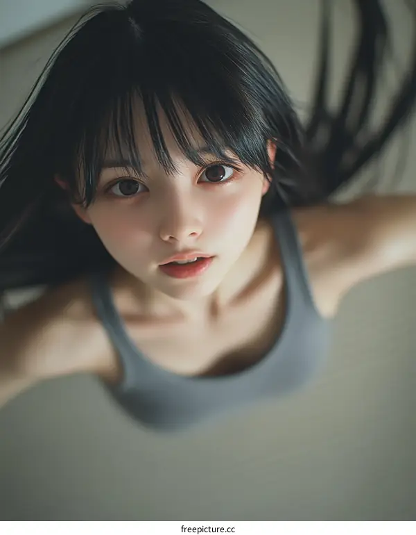 Close-up Portrait of a Young Asian Woman