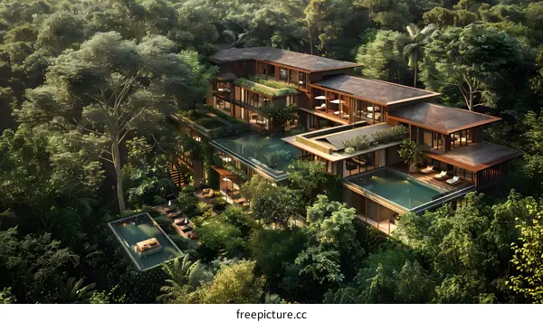 Luxury jungle retreat: A secluded haven in the heart of nature