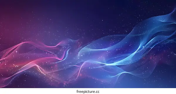 Colorful Wavy Flowing Particles
