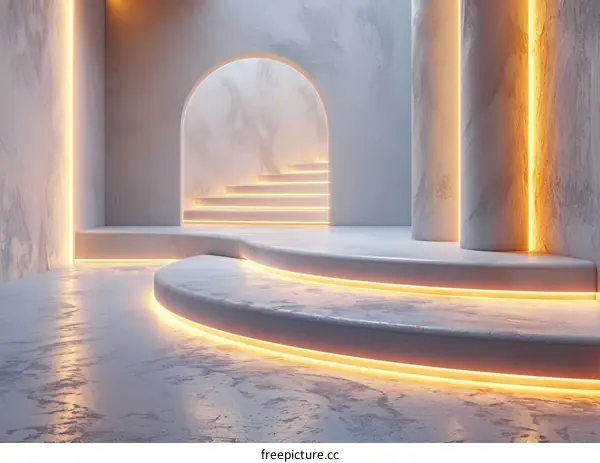 Modern Minimalist Architectural Design Illustration