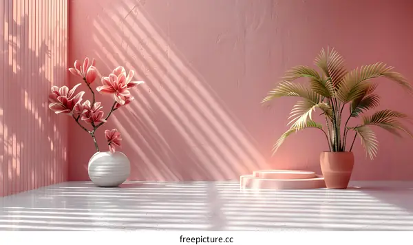 Modern Style Home Decor: Pink and Neutral Tones