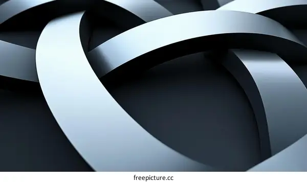 Abstract Intertwined Shapes Design