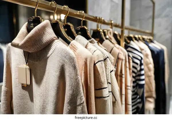 Stylish Knitwear Collection on Display