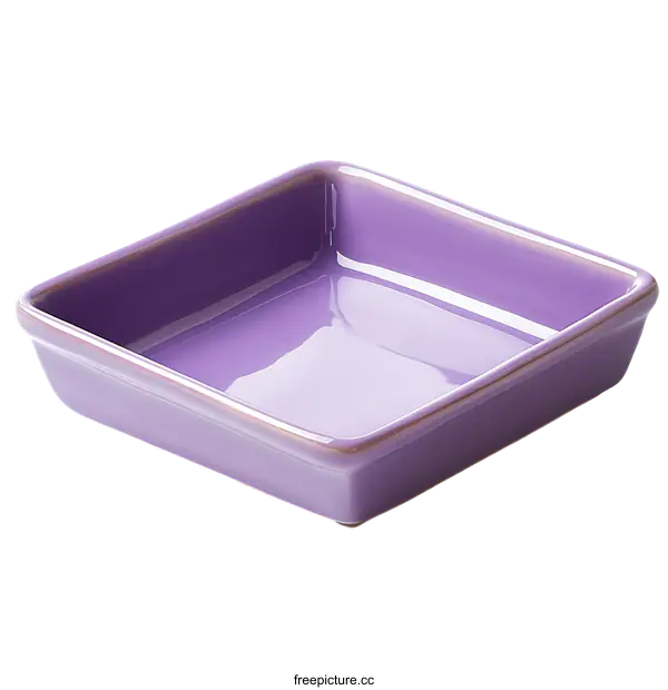 [Transparent Background PNG]Purple Square Baking Dish