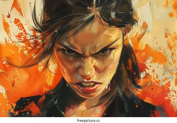 portrait of a determined woman