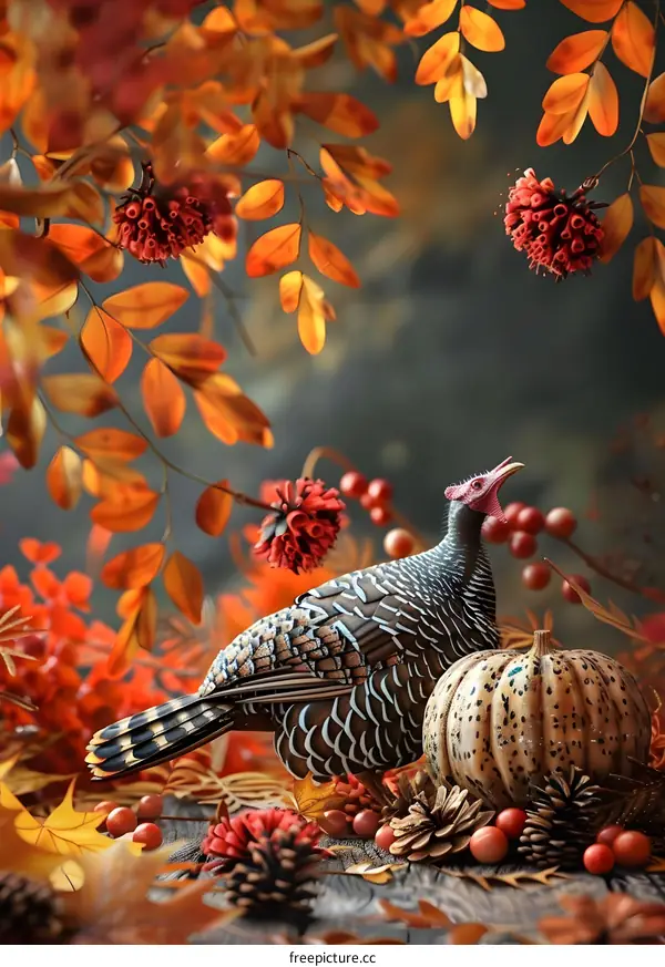 Thanksgiving Turkey Pumpkin Harvest