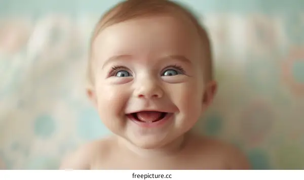 Portrait of a happy baby
