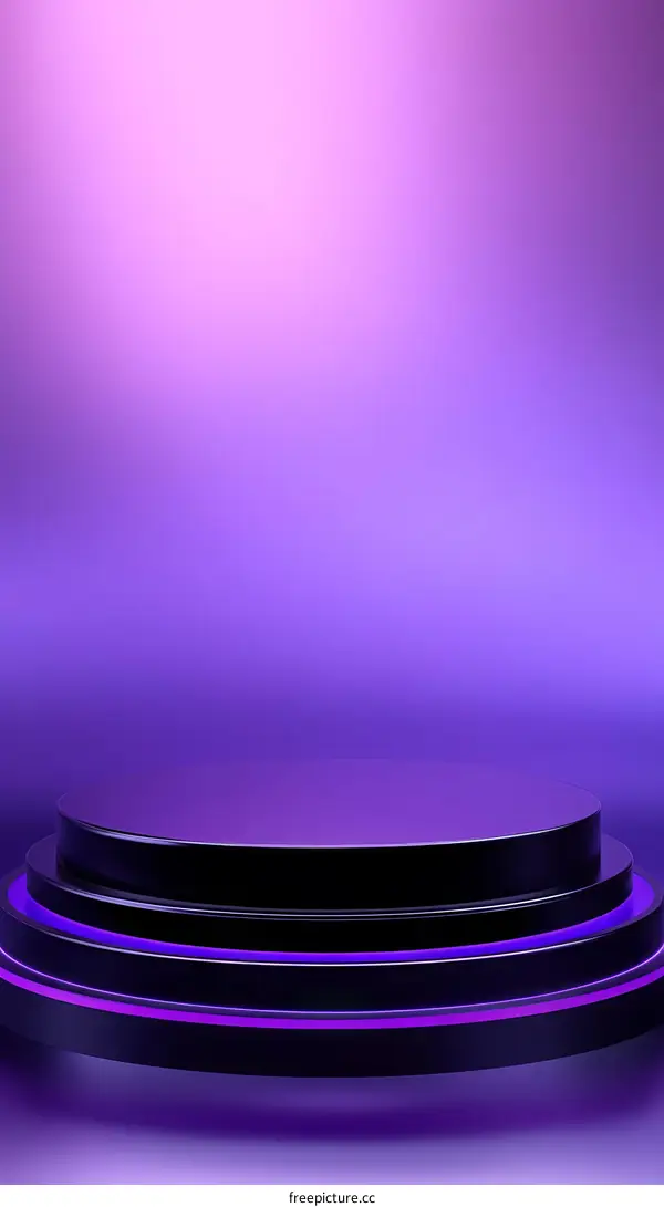 Purple Minimalist Product Display Stage