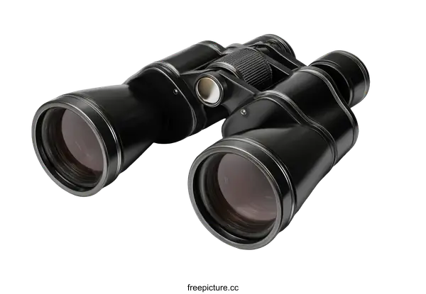 [Transparent Background PNG]High-Quality Black Binoculars for Outdoor Viewing