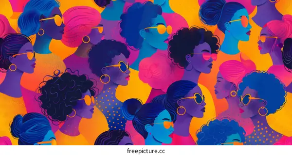 Diverse women in sunglasses represent empowerment