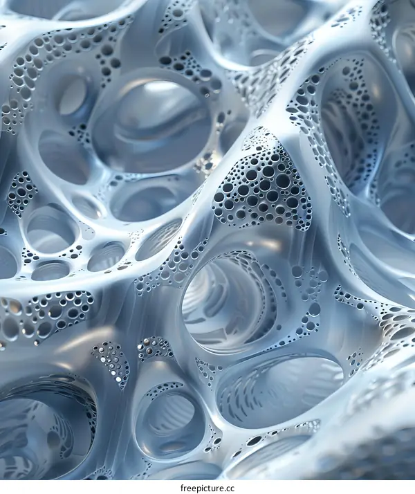 Abstract Futuristic Cellular Structure