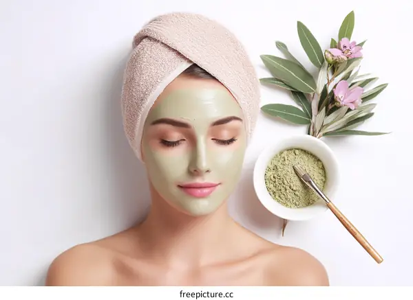 Facial Mask Treatment Spa  Relaxation
