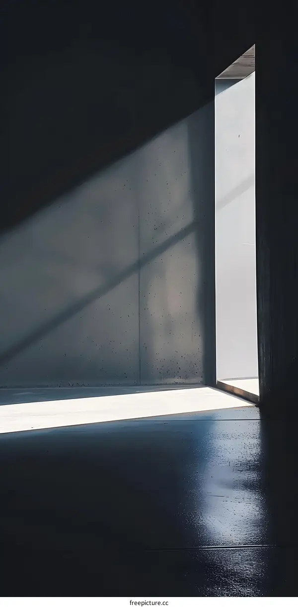 Light Through Concrete Doorway