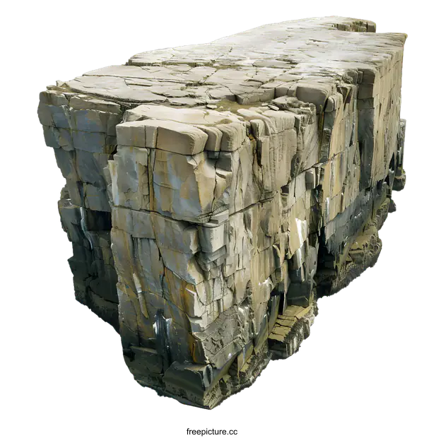 [Transparent Background PNG]Rock Formation Isolated On White Background