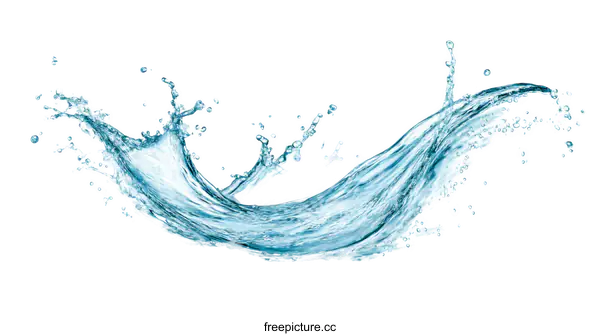 [Transparent Background PNG]Water Splash Artistic Illustration