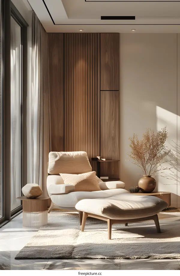 Modern minimalist interior design living room